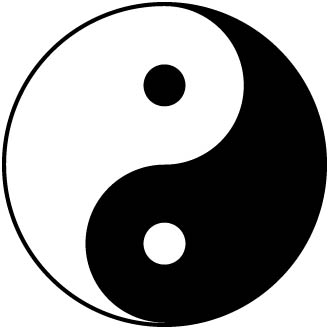 yin yang black white symbolism magpie