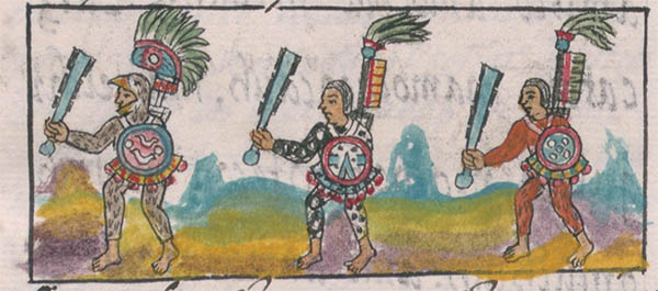 the mexica used obsidian as a blade for their weapons