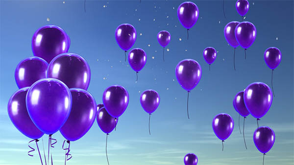 purple balloon spiritual meaning