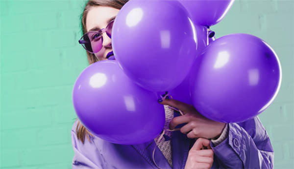 purple balloons spiritual meaning