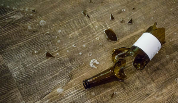 broken beer wine bottle spiritual meaning
